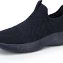 MRIP Mens Slip On Walking Shoes Lightweight Comfortable Gym Workout Running Shoes Mesh Breathable Cushion Fashion Tennis Athletic Casual Sneakers (Blue)