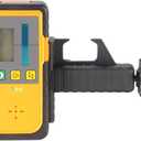 Digital Rotary Laser Receiver with Dual Display and Built-In Bubble Level, Compatible with 600 Rpm Speed Green Rotary Lasers - Rod Clamp Included,Class 2, Laser parameters <5mW