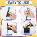 GOTIDEAL Chalk Markers, 30 Colors Liquid Chalk Markers for Blackboard Chalkboard Calendar Glass Neon Pens, Washable Window markers Paint and Drawing for Car, Auto, Bistro,Mirror Wet Erase Chisel Tip