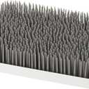 Boon Lawn Countertop Baby Bottle Drying Rack with Antimicrobial Tray  Baby Bottle Dryer and Organizer Feeding Supplies  Gray  13.5 x 11 x 2.5