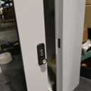 EV Charging Pile Protective Cover, Locking Outdoor EV Charger Enclosure, with Combination Lock, Weatherproof Design, Strong Compatibility, Galvanized and Painted Finish(White, 10"H x 25"W x 20 D)