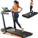 Acezoe Foldable Treadmill with 0-15% Incline and Handle Bar, 2.5HP Treadmills for Home, Under Desk Treadmill with 300LBS Capacity, Walking Pad with Speaker, APP/Remote Control (Black)