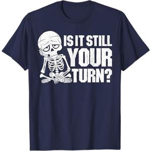 Board Game - Is It Still Your Turn? T-Shirt Size -Small, Navy Blue