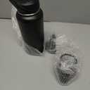 CIVAGO 32 oz Insulated Water Bottle With Straw, Stainless Steel Sports Water Cup Flask with 3 Lids (Straw, Spout and Handle Lid), Wide Mouth Travel Thermal Mug, Black