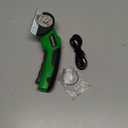 Cardboard Cutter, Rechargeable Cordless Electric Scissors, 4V Upgrade Motor Electric Box Cutter with 2 Blades, Safety Lock & LED Light, Powerful Cutting for Cardboard Box, Plastic, Leather (Green)