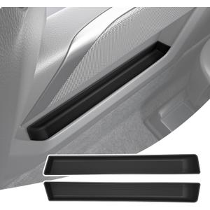 2PCS Center Console Shifter Storage Box Compatible with 2022-2025 Chevy Silverado GMC Sierra Gear Side Storage Tray Replacement for 2022 2023 2024 2025 Chevy Silverado GMC Sierra Accessories