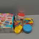 5-in-1 Color Dough Sets for Kids Ages 3+ DIY Food Maker Toys Set with 24 Dough, Arts and Crafts Kit for Pretend Play Ice Cream/Cake/Noodle/Hamburger/Pizza/Baking Set Toys Machines