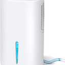 Gocheer Dehumidifiers for Home for Room,800 sq ft Dehumidifier with Drain Hose for Basement,68 OZ Small Dehumidifier for Bedroom Bathroom RV Closet with Auto Shut Off,7 Colors LED Light,Sleep Model (Blue)