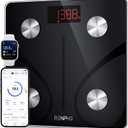RENPHO Scale for Body Weight 500 lbs, Extra-High Capacity Smart Bathroom Scale with Ultra Wide Platform 12 x 12 inches, Body Fat Scale with Large LED Display, Health Monitor Sync App, Elis 1 L