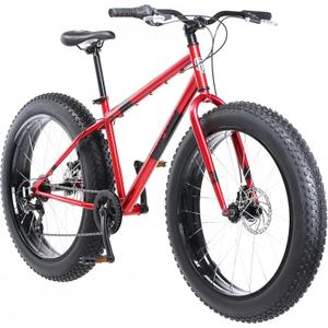 Mongoose Dolomite Fat Tire Mens Mountain Bike (17-Inch/Medium, Red)