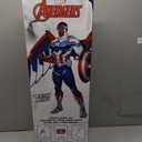 Shakespeare Marvel Captain America Kids Fishing Set, 2’6” Kids Fishing Rod and Reel Combo, Comes with Net and Tackle Box, Complete Kit with Bobbers and Bait, Marvel Captain America 7pc Kit