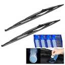 28 Inch Wiper Blade RV Pair or Motorhome rv windshield wipers 12mm 9mm J Hook With And 2pcs Rubber Wiper Blades Refills 28"/28"