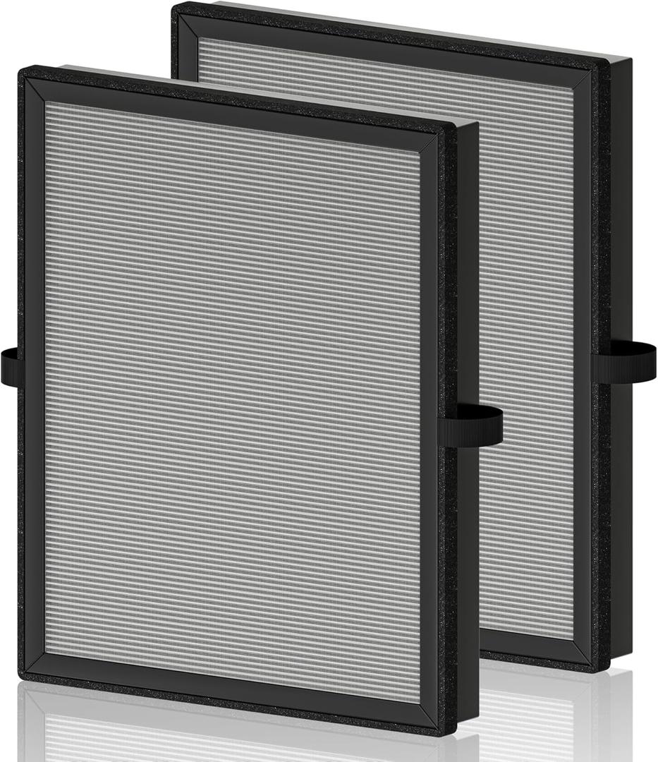 MK04 Air Filter Replacement for Aroeve MK04 MG04JH Air Purifier, 4-in-1 High-Efficiency Activated Carbon Filter, Smoke Remover Version (2 Pack) (Gray)