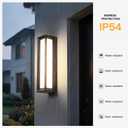 MVBT Outdoor Wall Lights Exterior, 26" Large Wall Sconce for House, 3000K LED Outside Front Door Light Fixture Wall Mount, Modern Porch Lights Waterproof Garage Lamp Patio Lighting Entryway Lantern