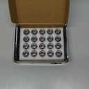 MIKKUPPA M12x1.25 Lug Nuts - Replacement for Nissan Altima Maxima Pathfinder Rogue Sentra, Subaru Outback Forester Aftermarket Wheel - 20pcs Chrome Closed End Lug Nuts