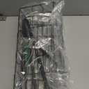 Over Door Hat Organizer 3 Tier Wall Mounted Hat Rack with 2 Adjustable Metal Basket and 3 Hooks Hat Organizer for Baseball caps Hat Hanger Holder Display for Door Closet, Cap Organizer Storage (Black)