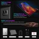 Tablet 14 Inch Android 15 Tablets, 2000*1200 IPS Display Tablets, 256GB Storage(Expand to 2TB) + 36GB,11580 mAh 18W PD Fast Charger, 8 Core CPU,4 Speakers, 5G WiFi, 8+13MP, Tablet with Case - Black