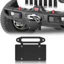 Hawse Fairlead License Plate Mount, Winch License Plate Bracket All 10 inch Hawse Fairlead Winch License Plate Bracket Roller Fairlead