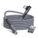 Basesailor iPhone 16 15 Pro Max Charger Cable,USB C to USB C 100W Cable 10FT with USB A Adapter,Right Angle Fast Car Charging PD Cord for MacBook,iPad 10 Air 5 4 Mini 6,Samsung S24 S23 S22,A14 A13 A54