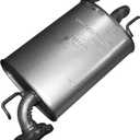 Walker Quiet-Flow SS 53373 Direct Fit Exhaust Muffler Assembly 2" Inlet (OD) 2" Outlet (OD) for Toyota Highlander