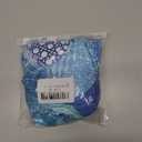 Stretch Dining Chair Seat Covers Set of 2,Dining Chair Slipcovers, Floral Printed Chair Covers,Soft Fabric Washable Upholstered Chair Seat Protector, No Rear Covers for Home Kitchen Dining Room (Light Blue Geometric Circles)