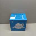 FEITON Square Bathroom Exhaust Fan with LED Light, 110 CFM 30W 4 Inch Duct, 110-220V 1.0 Sones Quiet Bathroom Ventilation Fan Light Combo Ceiling Mount