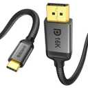 Silkland VESA Certified USB C to DisplayPort 2.1 Cable [16K@30Hz, 8K@120Hz, 4K@240Hz] Display Port to USB C 40Gbps, Compatible Thunderbolt 4/5 to DisplayPort, MacBook Pro/Air, Odyssey G8/G9, XPS,6.6FT