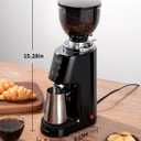 SHARDOR Professional 64mm Burr Coffee Grinder with 100 Grind Settings and All-Metal Chamber, Coffee Bean Grinder with Adjustable Electronic Timer and LED Display, Anti-Static,Black, 120V Only