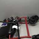 Drive Medical Aluminum Rollator Fold Up and Removable Back Support, Padded Seat with 7.5-Inch Casters, Red