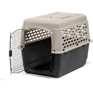 Petmate Vari Dog Kennel - Portable Dog Carriers & Crates for Large Dogs, Airline-Friendly, Durable Plastic, Pet Carrier For Home and Travel, 36 Inches, Taupe and Black (36.0"L x 25.0"W x 27.0"H)
