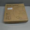 Cat Tunnel Christmas Tree Skirt Cat Tunnel Bed for Indoor Cats Play Donut Tunnel Toys S Shape for Rabbit Ferret (Red)