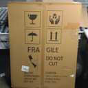 48 x 36 Inch Magnetic Whiteboard and Cork Combo Board, Wall Mounted Half Dry Erase Board & Cork Board Combination Board, Black Aluminum Frame