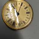 Hicarer 4.3 Inch/ 110 mm Quartz Clock Insert, Gold Trim, Roman Numeral, Quartz Movement