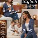 Lightweight Cardigan for Women Long Sleeve Sweater Office (XXXL)