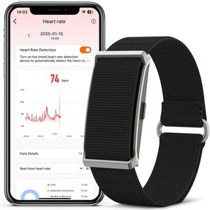 Smart Health Wristband for Women & Men - Activity Fitness Trackers Wearable Blood Pressure Monitor with Heart Rateand Sleep, Step Counter & Calories Tracker, lP68 Waterproof 173 Sport Modes Black