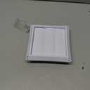 4 Inch Dryer Vent Cover for Exterior Wall Vent Hood Outlet Airflow, Dryer Air Vent with Screen with 4 Screw for Easy Installation, White