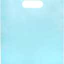 Merchandise Bags Pastel Teal Color 9"x12" Size 100 Count 1.5Mil Thick With Handles
