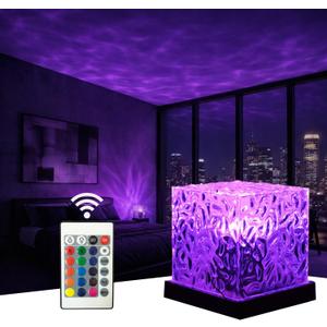 Ocean Wave Projector Light, Ocean Lamp, 16 Colors with Remote, Night Light for Kids and Adults, Gift for Birthday and Festival, for Room Decoration and Lighting (Ocean Wave)