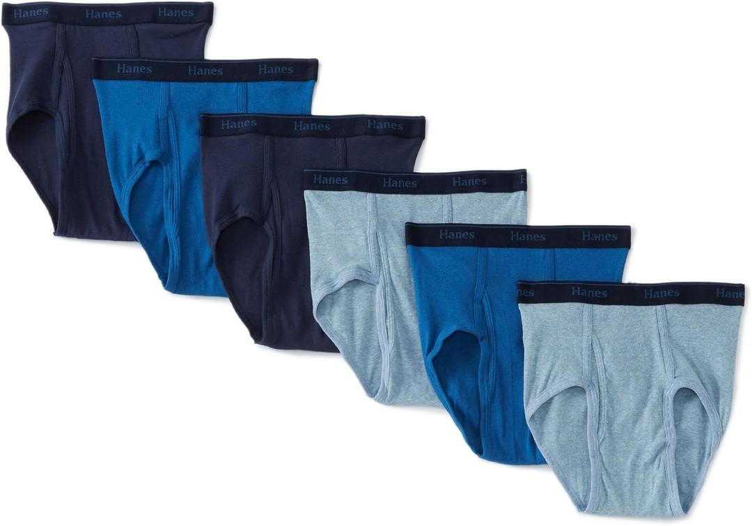 Hanes Men's 6-Pack Classics Full-Cut Brief, Size: XL