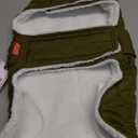 KYEESE Dog Coat Windproof Dog Coats for Small Dogs Soft Pet Sweater for Cold Weather Waterproof Dogs Jacket with Fleece Lined Warm Pet Winter Puffer Coat with Leash Hole Thick Pets Clothes with Pocket (Large, 06# Army Green)