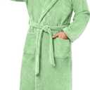 PJGGZ Men's Bathrobes with Hood, Soft Long Towel Robe for Men - Super Absorbent Quick Dry yet Warm (Large-X-Large)