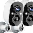 Security Cameras Wireless Outdoor, 2.5K WiFi Battery Powered Cameras for Home Security with AI Motion Detection, Color Night Vision, IP66 Weatherproof, 2-Way Audio, SD/Cloud Storage, 2-Pack