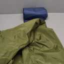 Double Sleeping Pad for Camping, Self Inflating 4" Extra Thick Camping Sleeping Pad for 2 Person with Pillow, Built-in Foot Pump, Portable Sleeping Mat for Backpacking, Hiking, Travel Tent (Green+Blue)