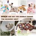 Dog Surgery Suit, Breathable Surgical Recovery Suit for Female Spay Male Neuter, Anti-Licking Surgical Recovery Suit for Abdominal Wounds Skin Disease, Brown, Medium