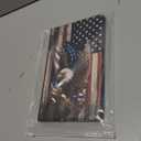 FUYOCWE Case for iPad (A16) 11th Generation 11 Inch (2025), for iPad 10th Generation Case 10.9 Inch (2022),Slim Shockproof Shell PU Leather Stand Cover w/Auto Sleep Wake-Bald Eagle with Flag