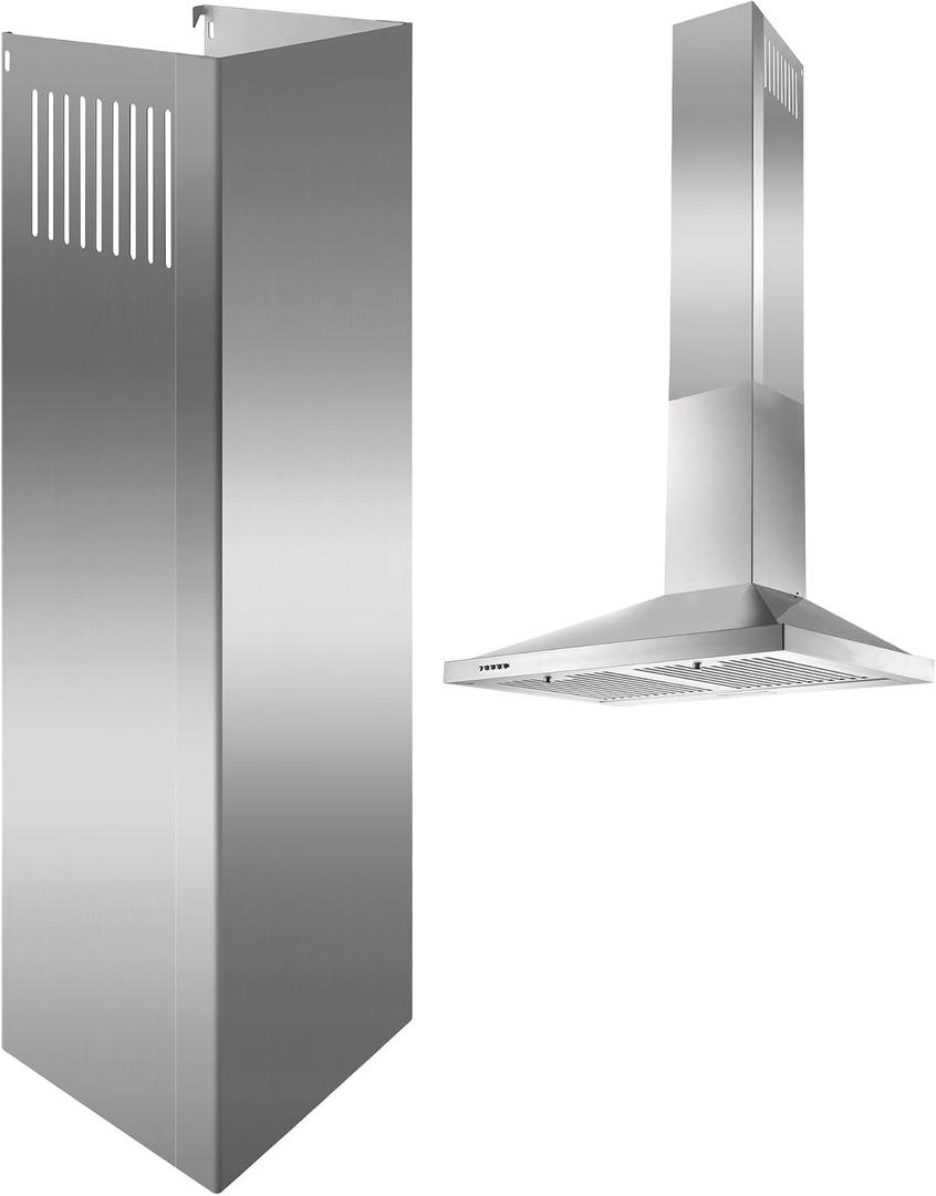 31.5" x 8" x 6.7" Range Hood Chimney Extension Fit for SNDOAS GD24 GD17 (Assembly Required), Stainless Steel Range Hood Extension Duct Cover (Upper Piece) Make Sure You Confirm the Chimney Size