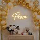 Prom Neon Sign Prom Party Neon Light Prom Decorations 2026 Prom Sign for Backdrop Grad Light Up Letters Graduation Party Decorations Class Of 2026 Congrats Grad Party Decor Gifts