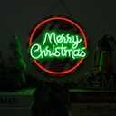 Merry Christmas Welcome Sign for Front Door with Light Strip Front Door Xmas Decoration 12.5UV-Printed PVC Foam Board Porch Sign for Christmas Decor Indoor Outdoor Home Wall(Santa Hat)