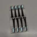 AquaSonic Genuine Standard Replacement Brush Heads | ADA Accepted | for Normal & Sensitive Teeth | Compatible with Many AquaSonic Toothbrush Handles (8 Pack Black)