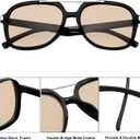 2 x Retro Aviator Sunglasses for Women Men 2026 Trendy Oversized Square 70s Tinted Sunnies Trending